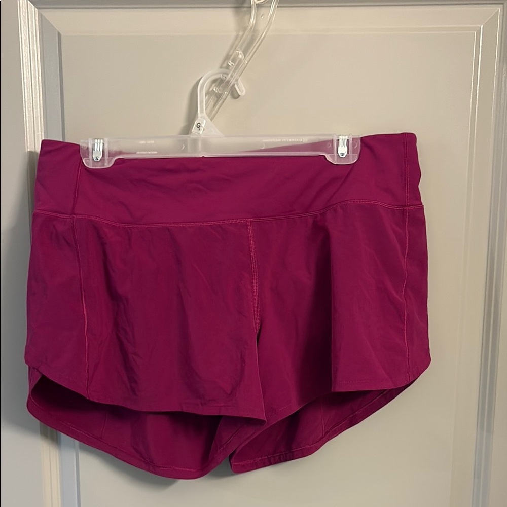 Lululemon Speed Up — Size 10 — Magenta